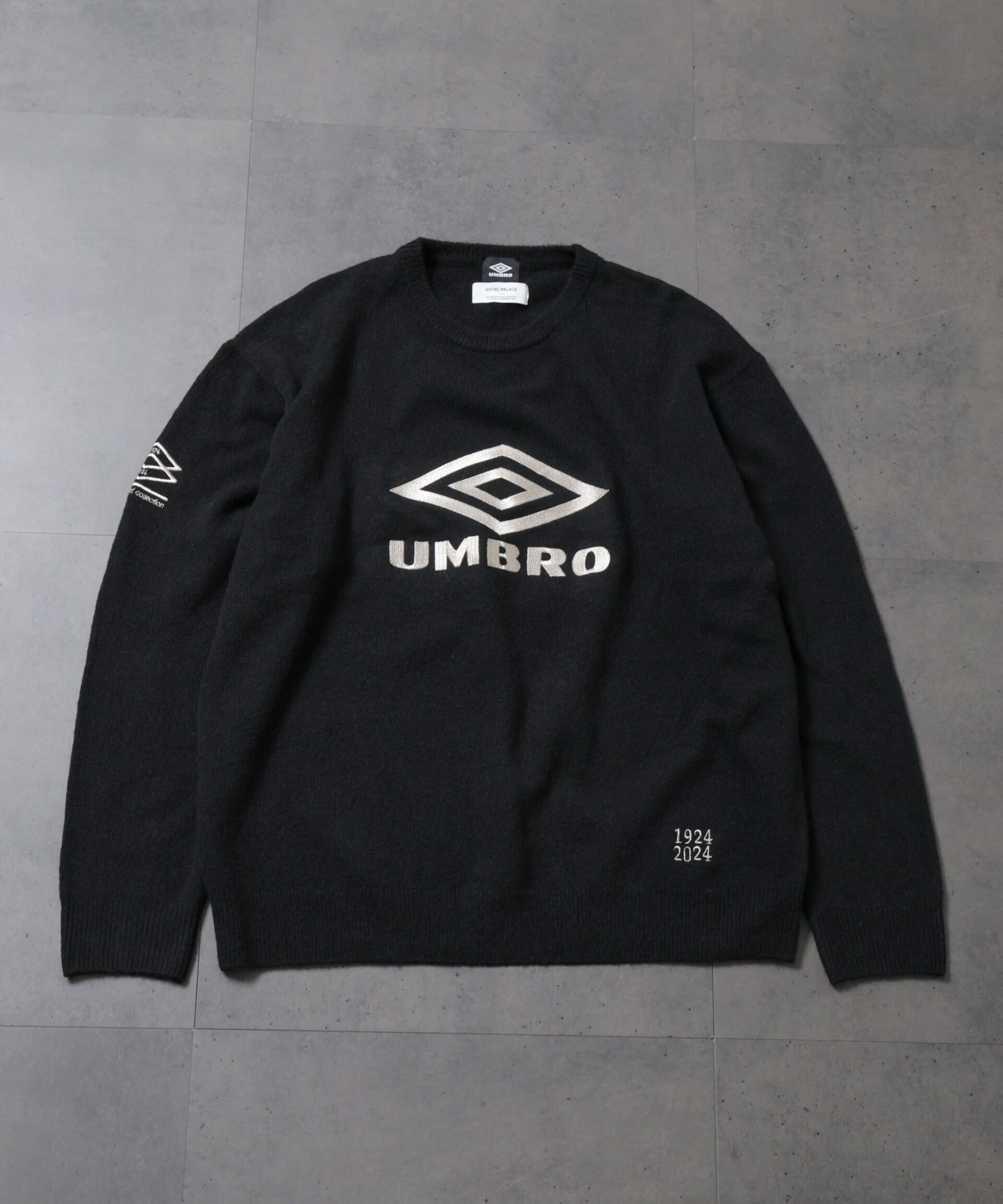 nano･universe「HOTEL PALACE(ｵﾃﾙﾊﾟﾗｽ)xｱﾝﾌﾞﾛ ｽﾄﾚｯﾁｼｬｷﾞｰｸﾙｰﾈｯｸ」|ニット・セーター|ブラック