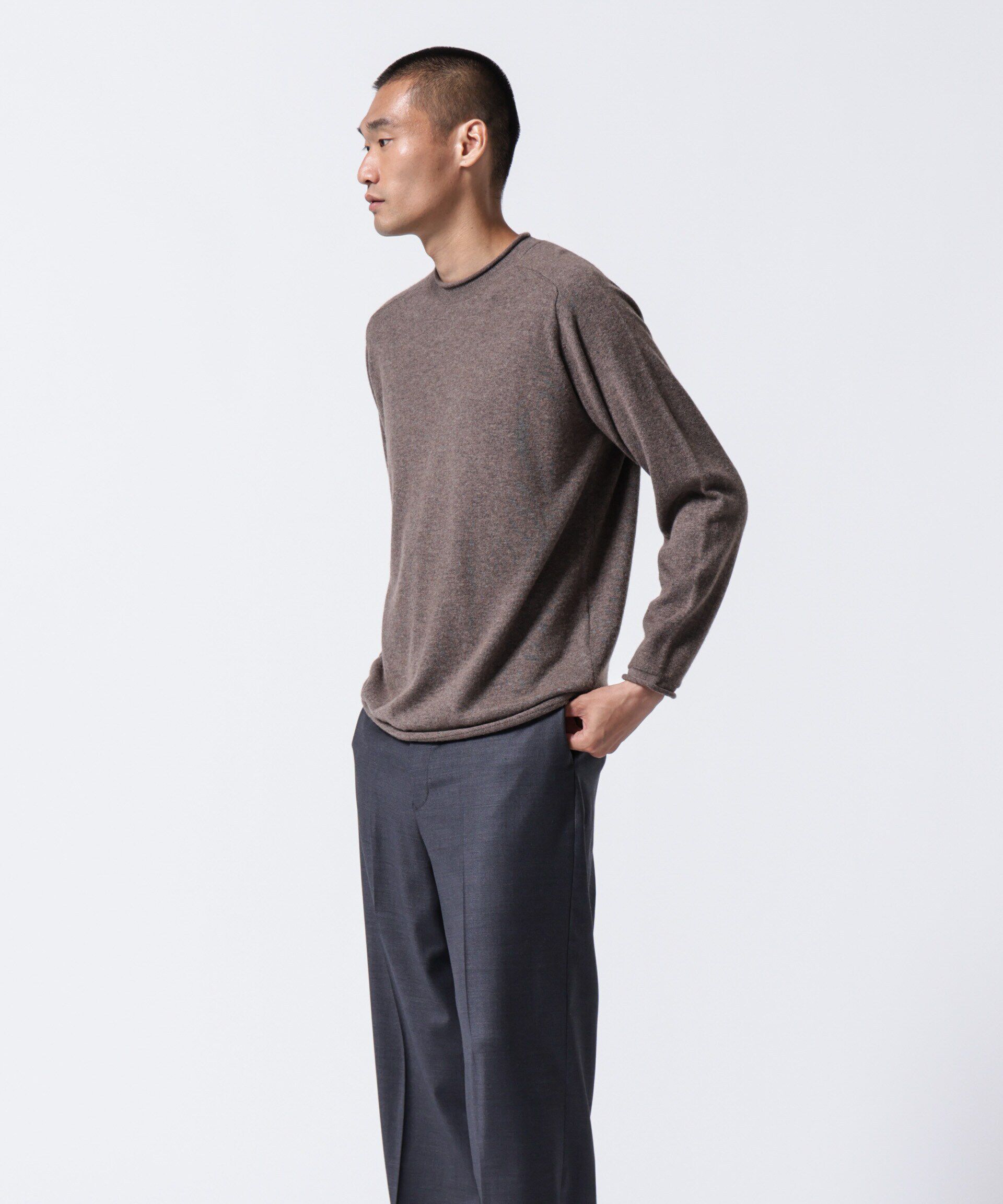 nano･universe「「ASSEMBLANC」カシミヤブレンドリラックスセーター」|ニット・セーター|