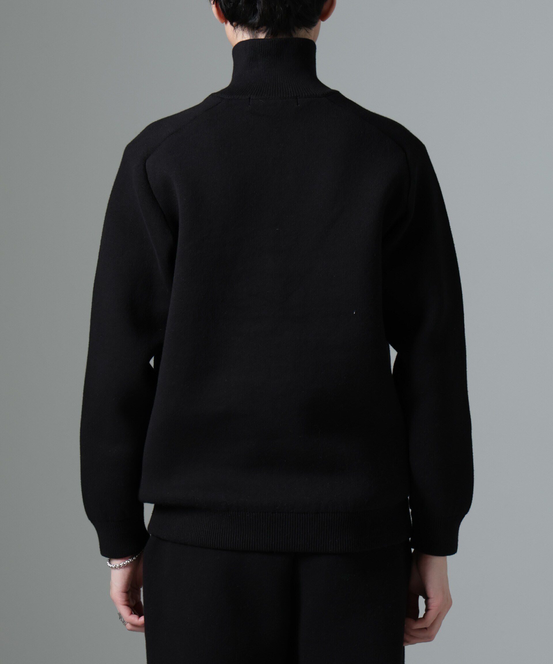 nano･universe「ハーフジップダブルニットハイネック」|ニット・セーター|