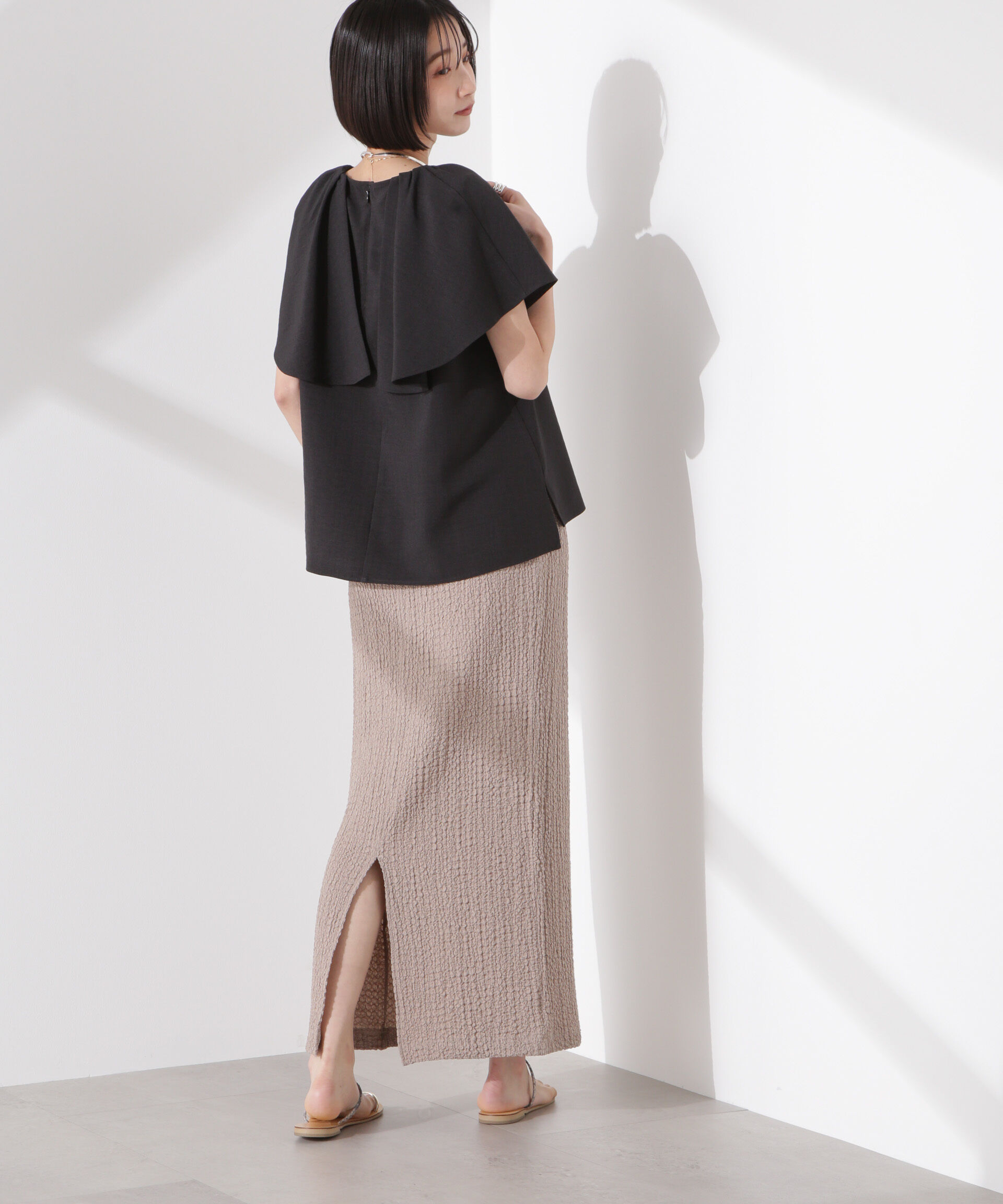 nano･universe「フレアスリーブデザインブラウス」|シャツ・ブラウス|