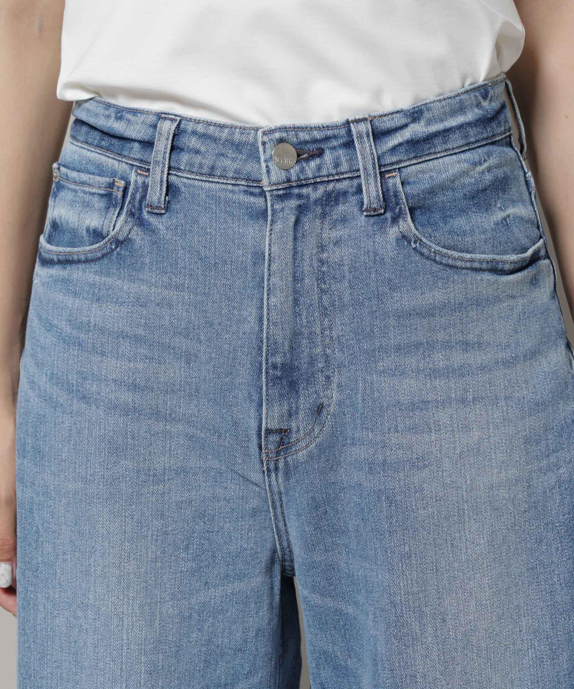 nano･universe「Healthy DENIM/Corn ワイドカーブデニム」|チノ|