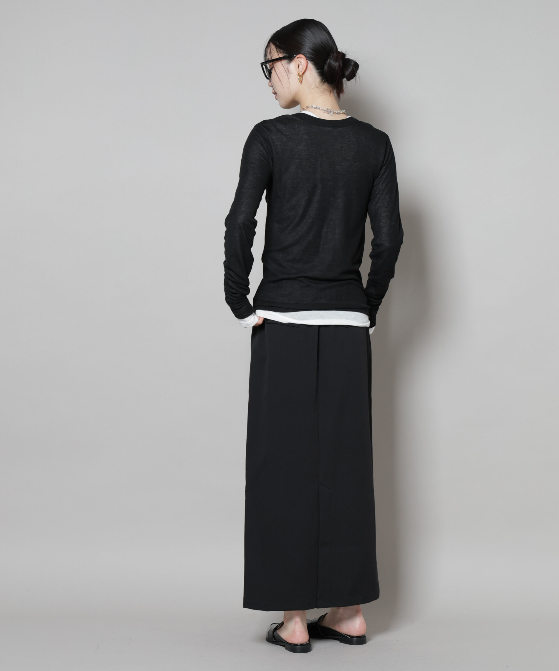 nano･universe「前後2wayシアーフライスカットトップス」|Tシャツ・カットソー|