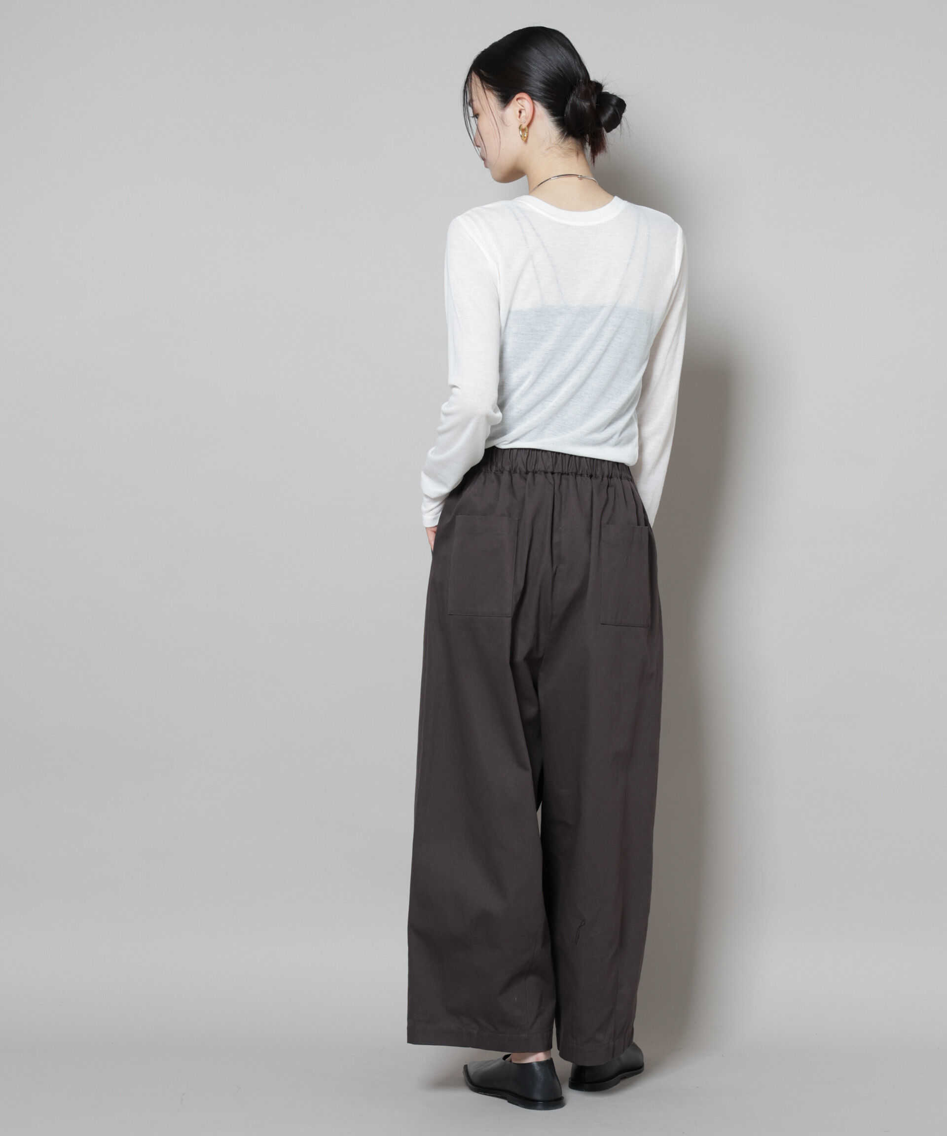 nano･universe「前後2wayシアーフライスカットトップス」|Tシャツ・カットソー|