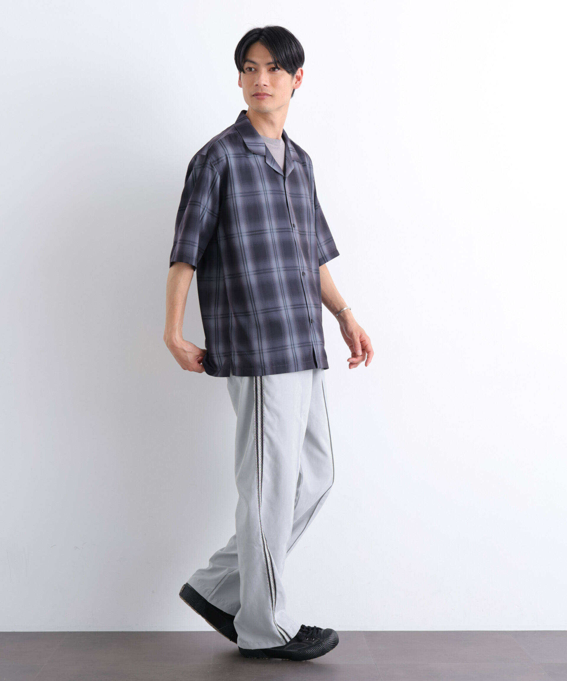 nano･universe「NORMANBROS/NORMANBROS別注 トラックパンツ」|チノ|