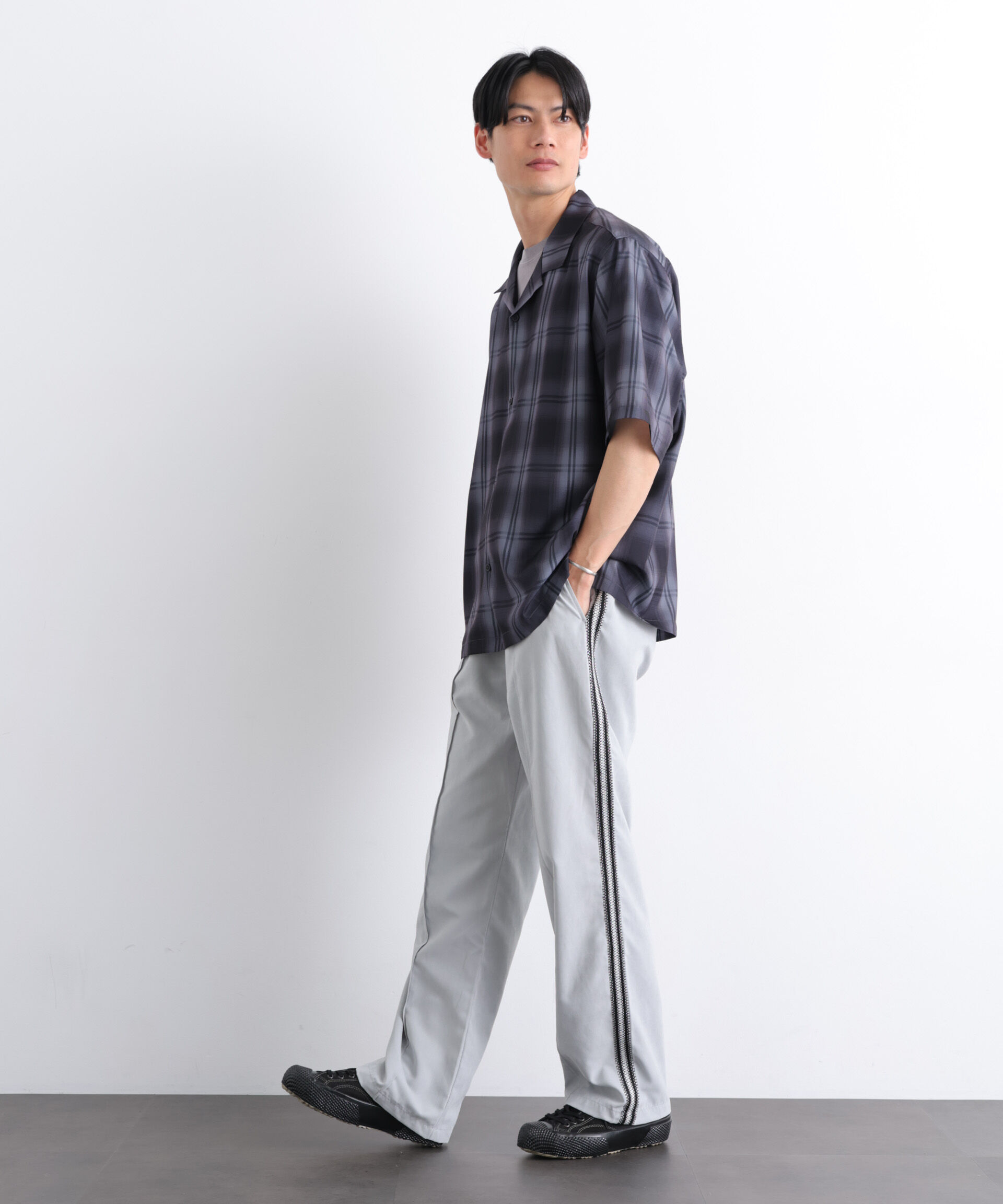 nano･universe「NORMANBROS/NORMANBROS別注 トラックパンツ」|チノ|