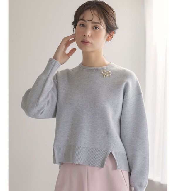 組曲「スウェットライクニットプルオーバー」|ニット・セーター|ﾗｲﾄｸﾞﾚ