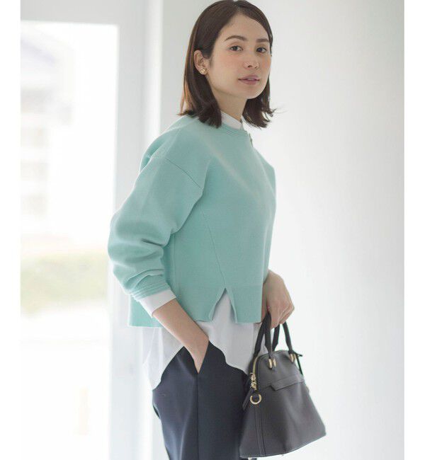 組曲「スウェットライクニットプルオーバー」|ニット・セーター|ミント系