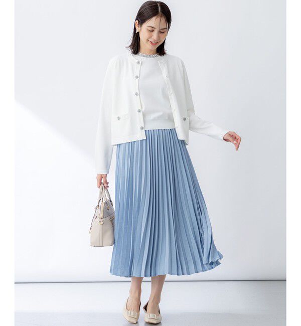 組曲「【WEB限定】ビジューパフスリーブ ニット」|ニット・セーター|