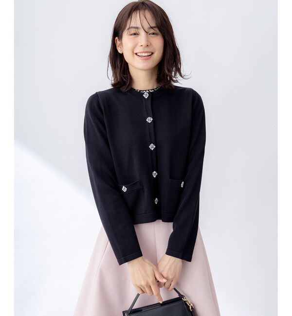 組曲「【WEB限定】ビジューパフスリーブ ニット」|ニット・セーター|