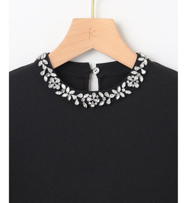 組曲「【WEB限定】ビジューパフスリーブ ニット」|ニット・セーター|