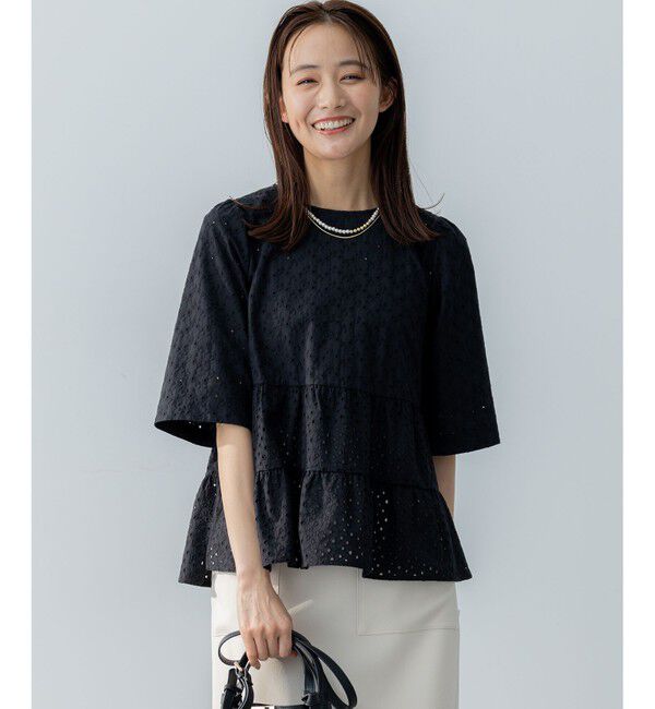 組曲「【新色追加】エンブロイダリーレースフリル ブラウス」|シャツ・ブラウス|