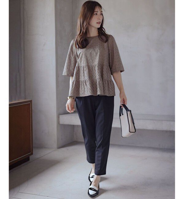 組曲「【新色追加】エンブロイダリーレースフリル ブラウス」|シャツ・ブラウス|