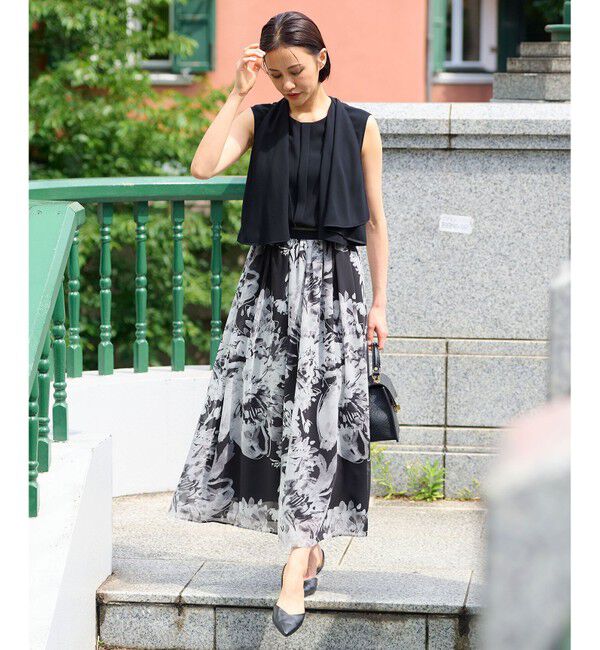 自由区「【洗える】バックサテンジョーゼット  ブラウス」|シャツ・ブラウス|