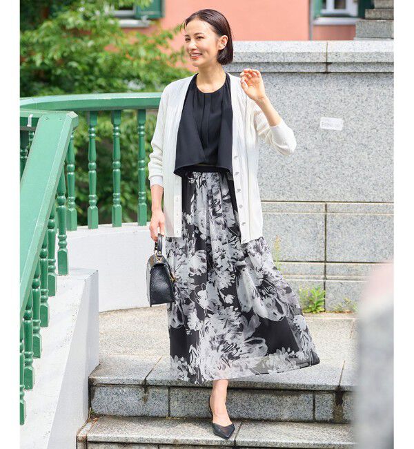 自由区「【洗える】バックサテンジョーゼット  ブラウス」|シャツ・ブラウス|