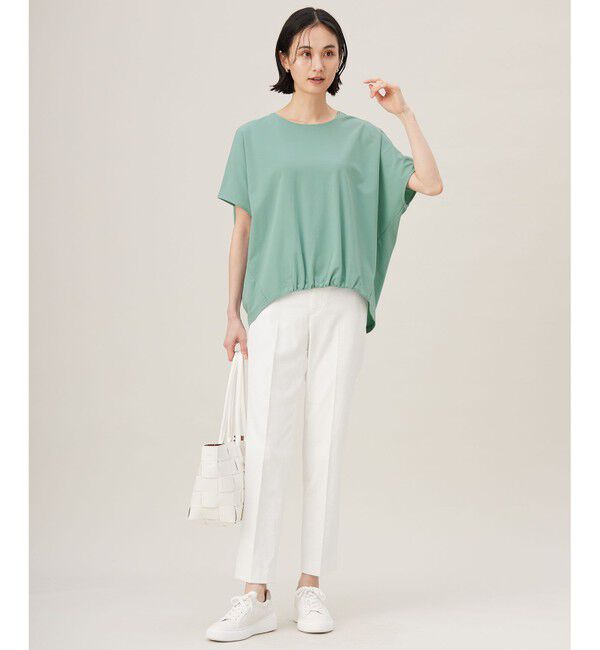 自由区「【接触冷感・UVカット・吸水速乾・抗菌防臭・洗える】ハイカウントフォルム Tシャツ」|Tシャツ・カットソー|