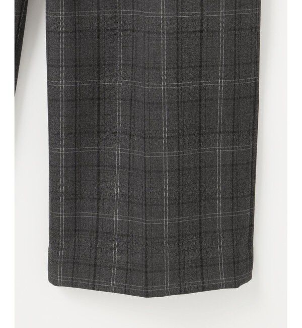 自由区「TRギャバ裏起毛チェック柄ワイド パンツ」|その他|