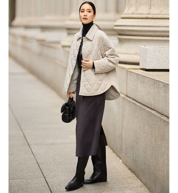 自由区「【SHIHOさん着用】ウールシルクミックスインナー ニット」|ニット・セーター|