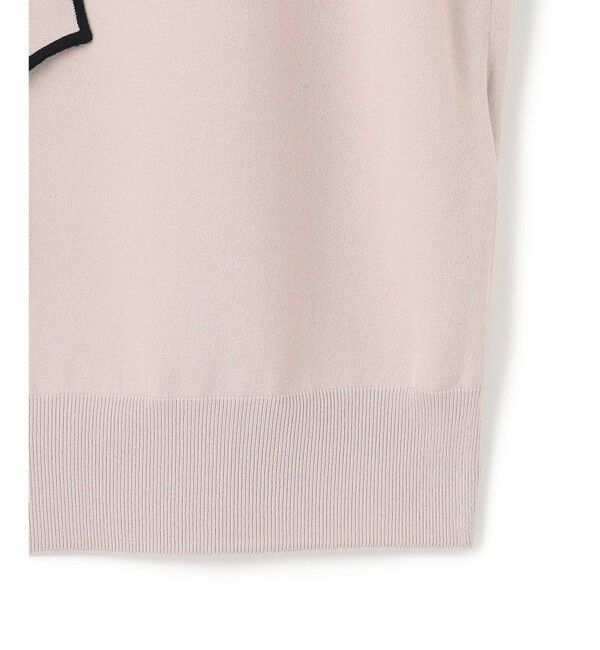 23区「【洗える】レーヨンポリエステルストレッチ ボウタイ ニット」|ニット・セーター|