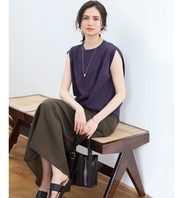 23区「【SLOW/一部店舗限定】ブライトヴィンテージクロス Iライン スカート」|スカート|