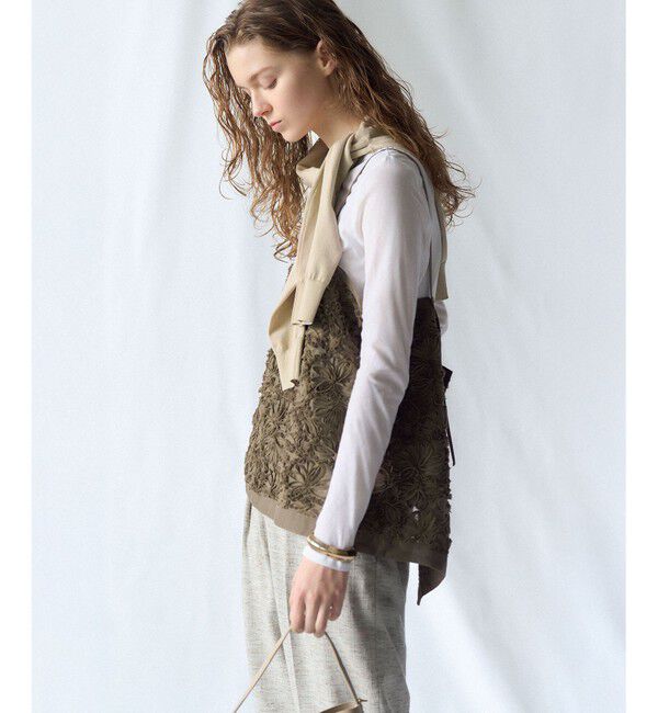 23区「リボンエンブロイダリー キャミソール」|キャミソール|