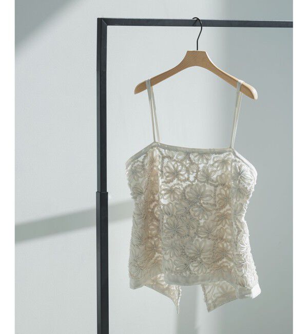 23区「リボンエンブロイダリー キャミソール」|キャミソール|