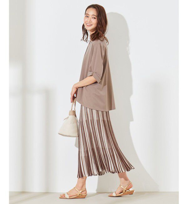 any SiS「【セットアップ可】シアーマルチカラーニット スカート」|スカート|