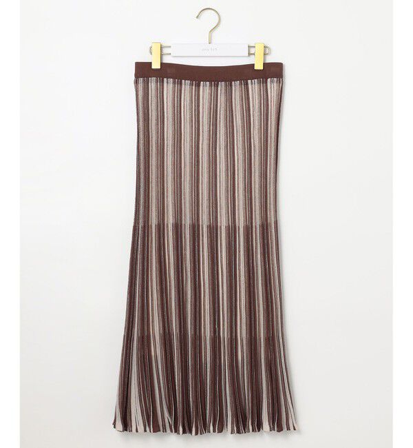 any SiS「【セットアップ可】シアーマルチカラーニット スカート」|スカート|