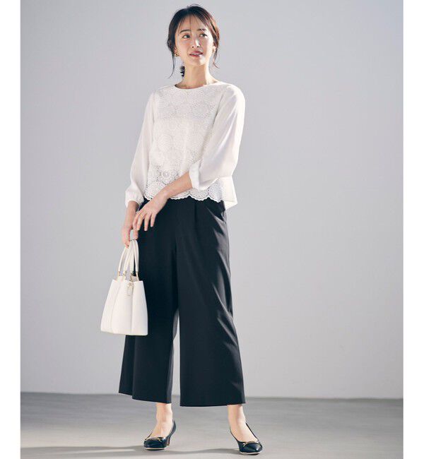 ANY SIS「【セットアップ可】セレモニーダブルクロス ワイドパンツ」|その他|