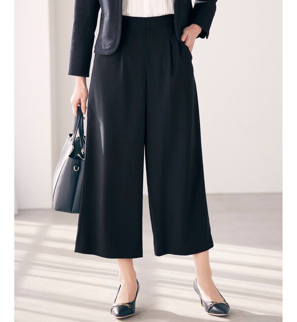 ANY SIS「【セットアップ可】セレモニーダブルクロス ワイドパンツ」|その他|ネイビー