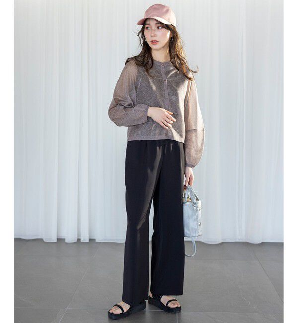 ANY SIS「【洗える】ノースリーブロゴ Tシャツ」|Tシャツ・カットソー|