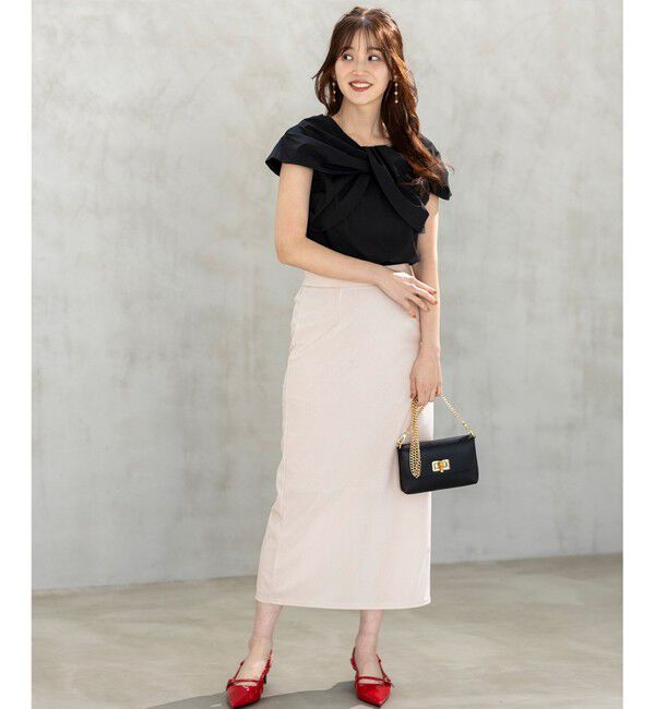 any SiS「【洗える】ツイストフロント ブラウス」|シャツ・ブラウス|