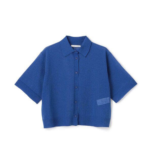 BEIGE,「【洗える・Oggi10月号掲載】MILANO / リネン混シアーポロカラーニット」|ニット・セーター|