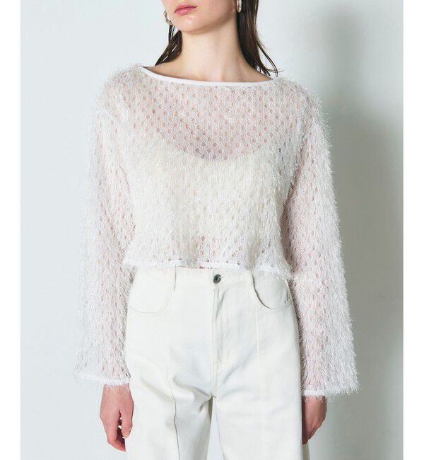 Diagram「ラメフリンジカットトップ」|Tシャツ・カットソー|