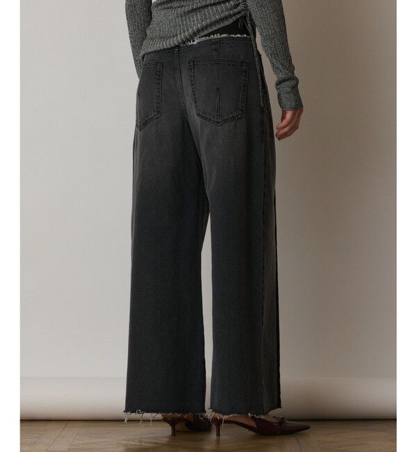  「コンビデニムワイドパンツ」|デニム|