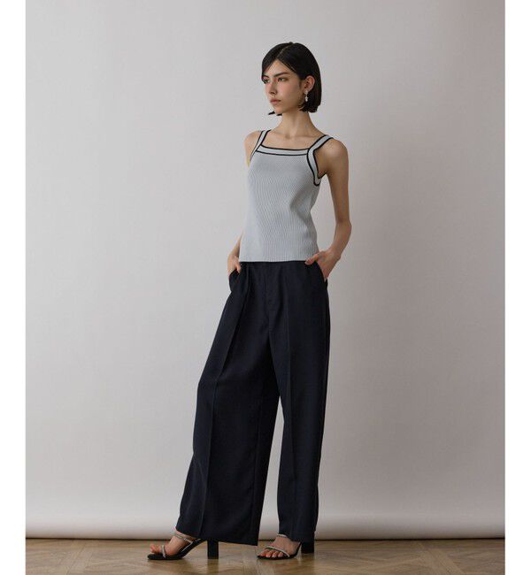 GRACE CONTINENTAL「バイカラーリブニットトップ」|その他|