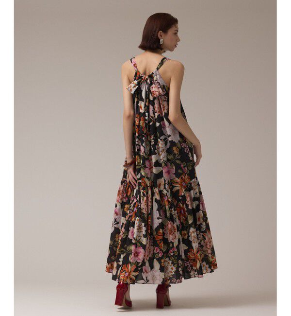 GRACE CONTINENTAL「フラワープリントキャミドレス」|ワンピース|