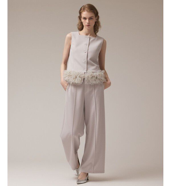 Diagram「チュールヘムカットトップ」|その他|グレー