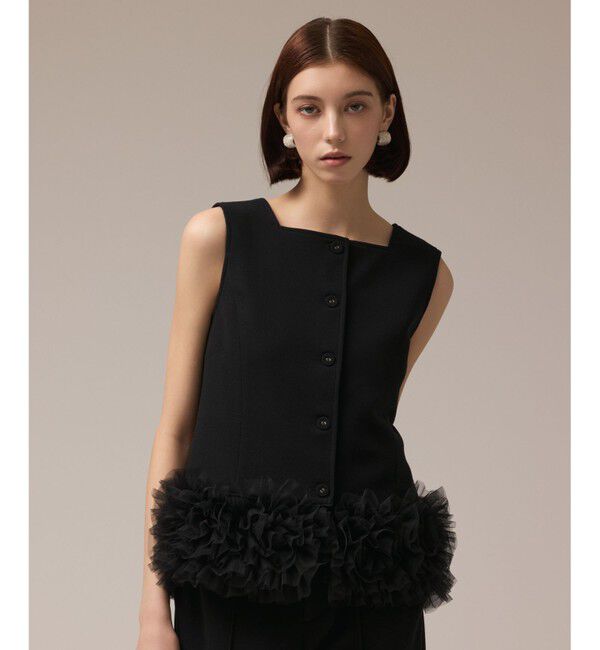 Diagram「チュールヘムカットトップ」|その他|ブラック