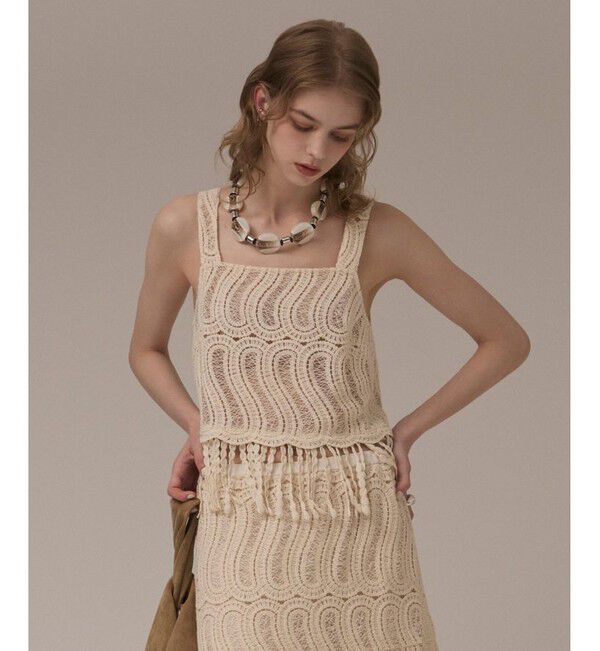 GRACE CONTINENTAL「クロシェレースキャミ」|その他|