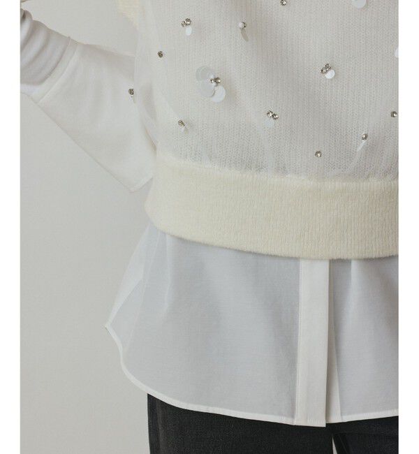 GRACE CONTINENTAL「チュール刺繍ニットトップ」|その他|