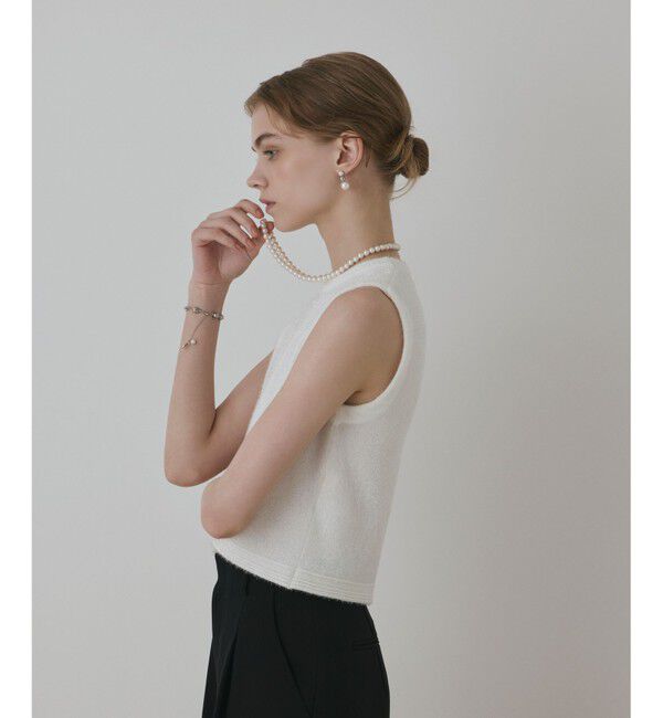 GRACE CONTINENTAL「ラメフェザ－ニットトップ」|その他|