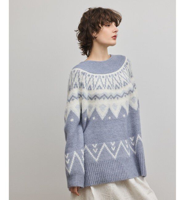 GRACE CONTINENTAL「フェアアイルニットトップ」|ニット・セーター|