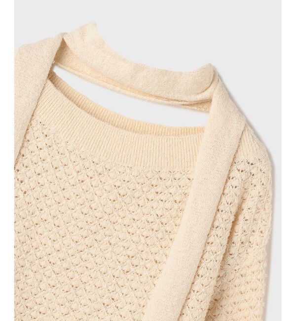 GRACE CONTINENTAL「メッシュオーバーニットトップ」|ニット・セーター|