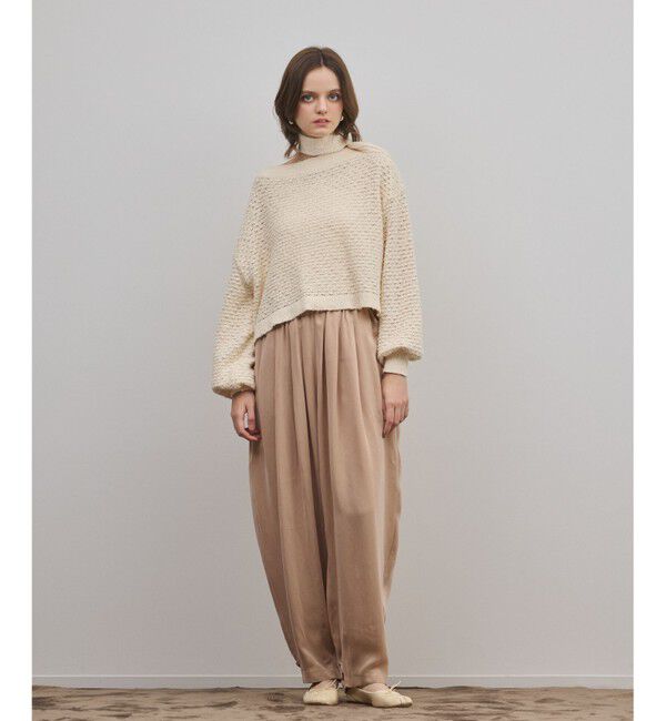 GRACE CONTINENTAL「メッシュオーバーニットトップ」|ニット・セーター|