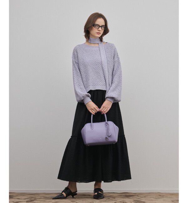 GRACE CONTINENTAL「メッシュオーバーニットトップ」|ニット・セーター|