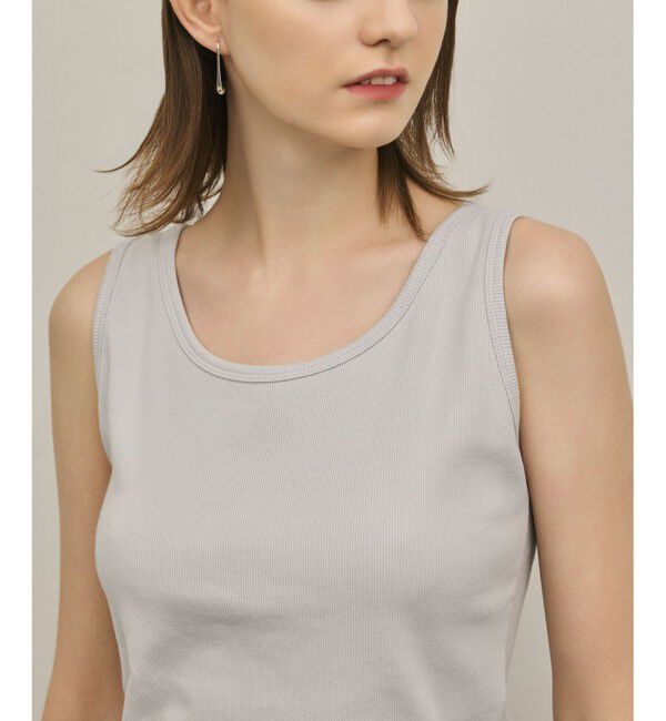 Diagram「テレコノースリーブトップ」|タンクトップ|グレー