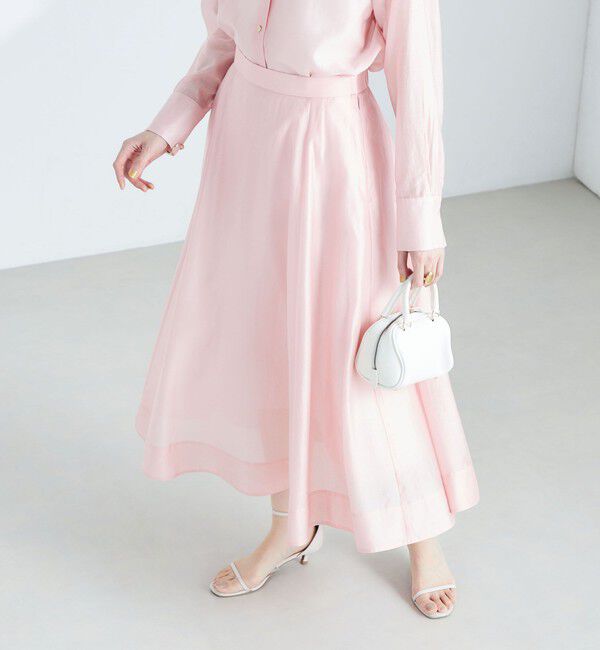 NOLLEY'S sophi「《セットアップ対応》シアーローンフレアスカート」|フレア|