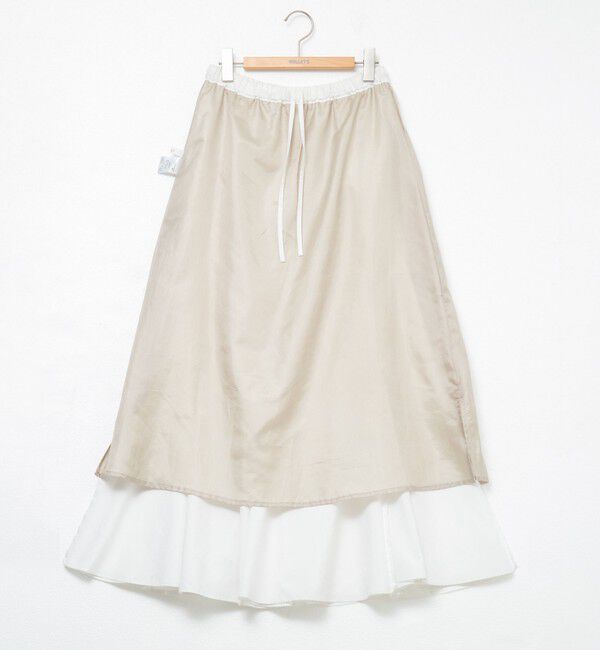 NOLLEY'S「【追加】【WEB＆一部店舗限定色あり】ウォッシャブルヴィンテージタフタマチ入りマキシスカート」|スカート|