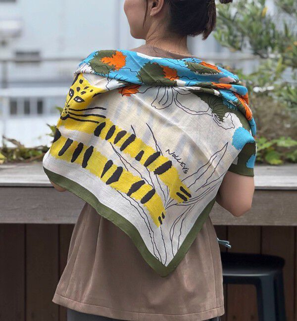 NOLLEY'S「W/Sプリントストール」|ストール|