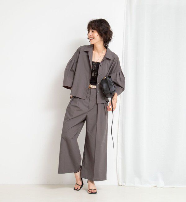 NOLLEY'S「《セットアップ対応》クロップドワイドパンツ」|その他|